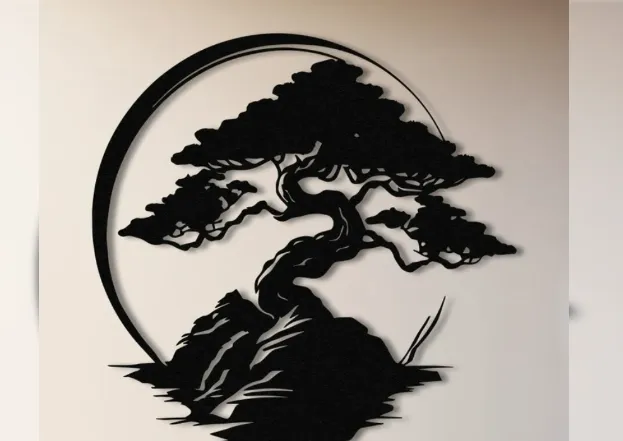 فن جدار بونساي