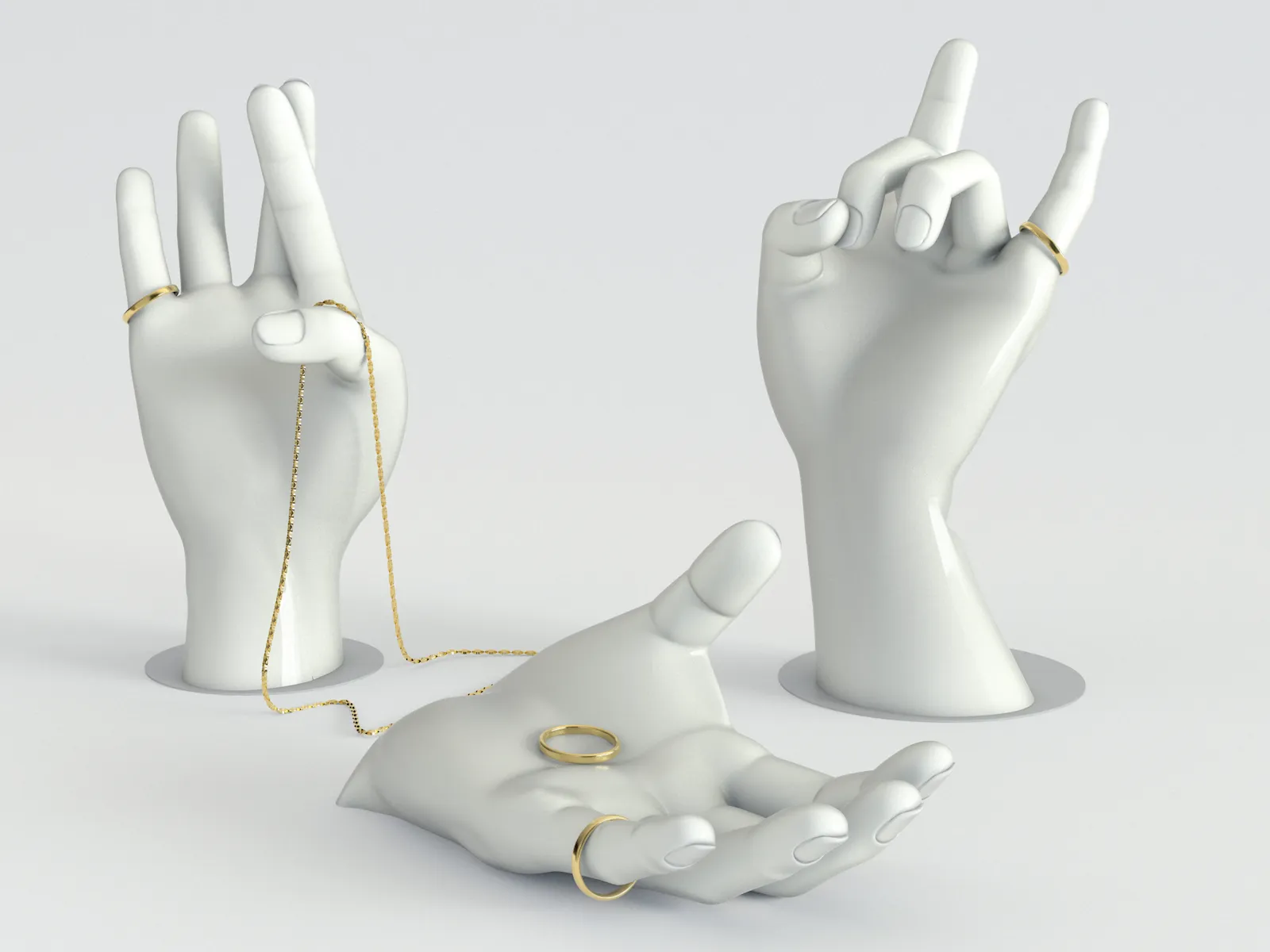 Ringholder hand