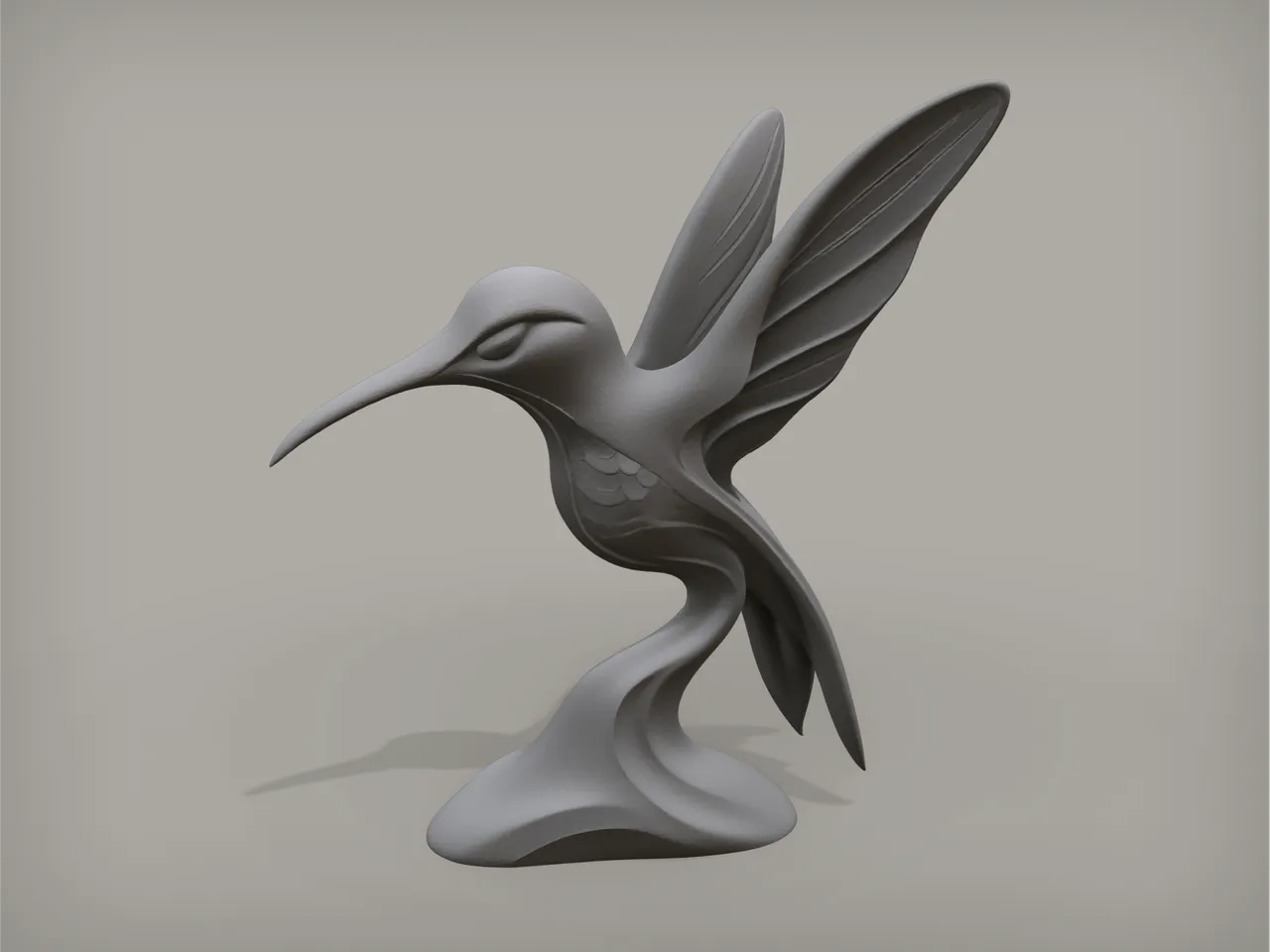 Humming-Bird Statue 