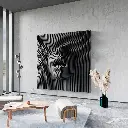 Female Face Wall Cut Files Art Decor Wavy Wooden Wall Decor Wall DesigN svg dxf eps / CNC files for cutting |#143|