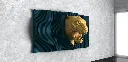 Parametric Wavy Wooden Wall Decor 59 / Jaguar Model Wall Decor Design / Digital files for CNC cutting machines -*Premium Project* 