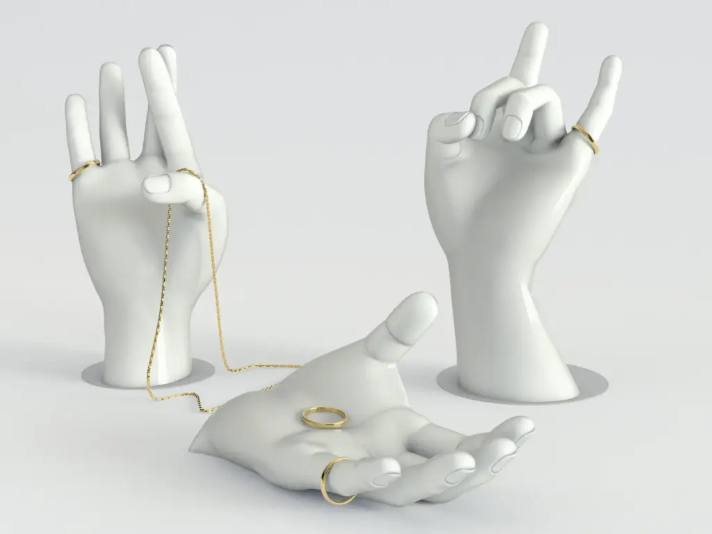 Ringholder hand