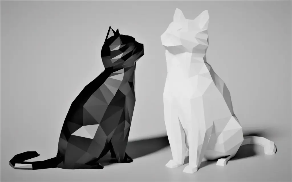 Low Poly Cat 2.0 (Decoration) (No Supports!