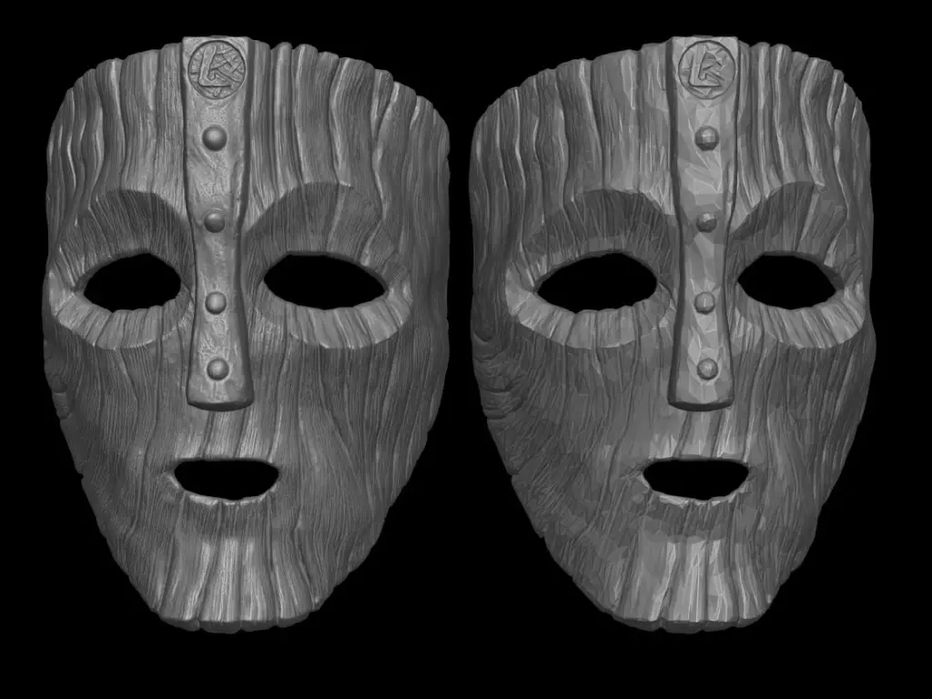 Loki mask from the movie The Mask