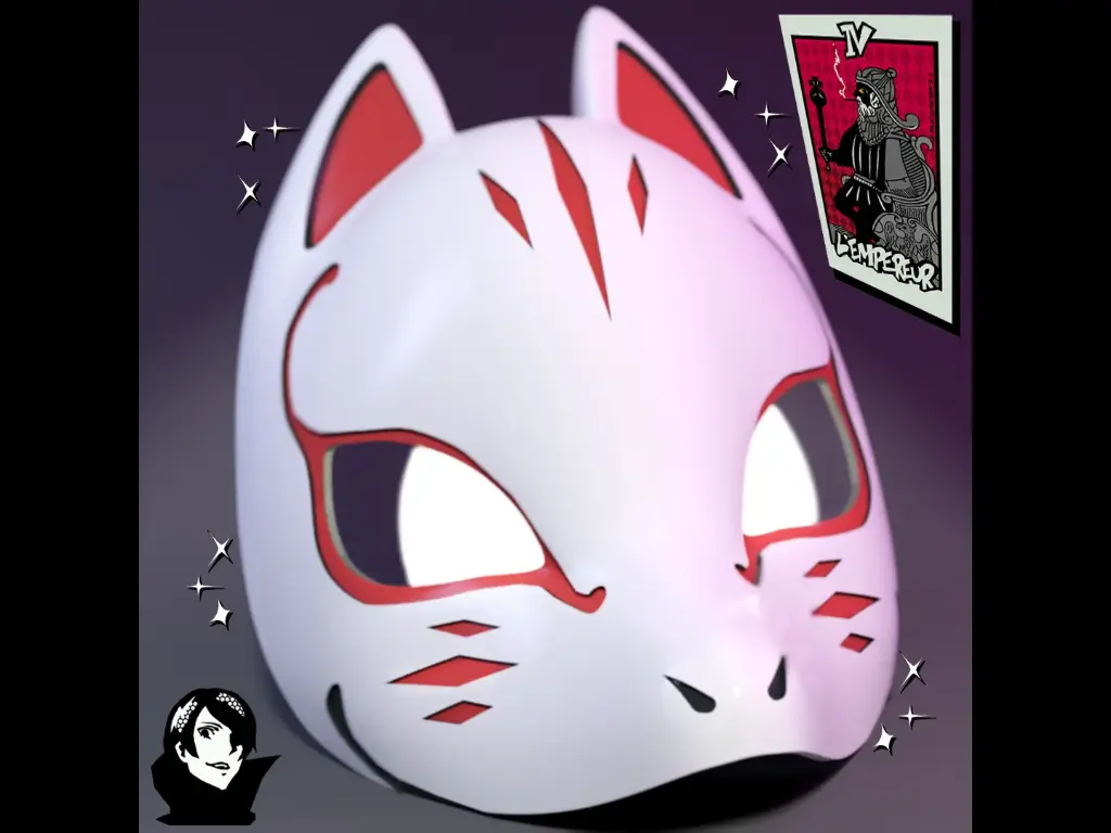 Yusuke Kitagawa Kitsune Mask (Fox Persona 5 Royale)
