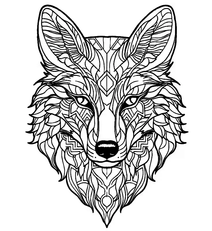 wolf mandala 