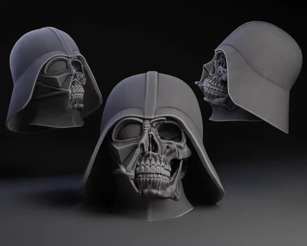 Darth Vader Skull / With Updated hole fix