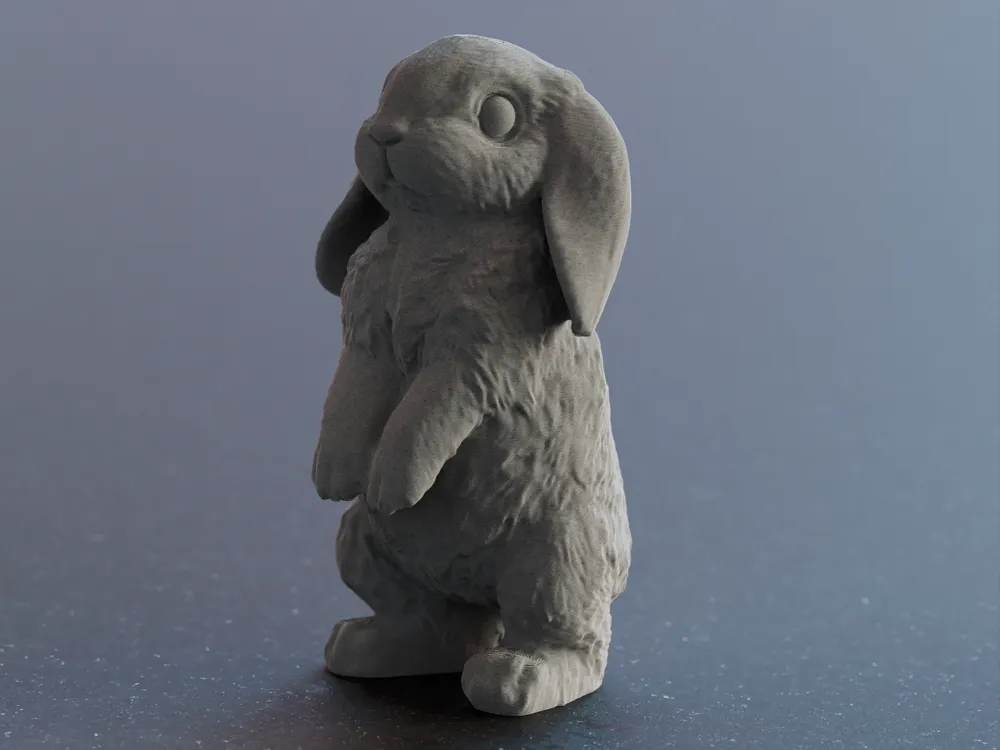 Cute easter Bunny Rabbit hanging ears sculpture