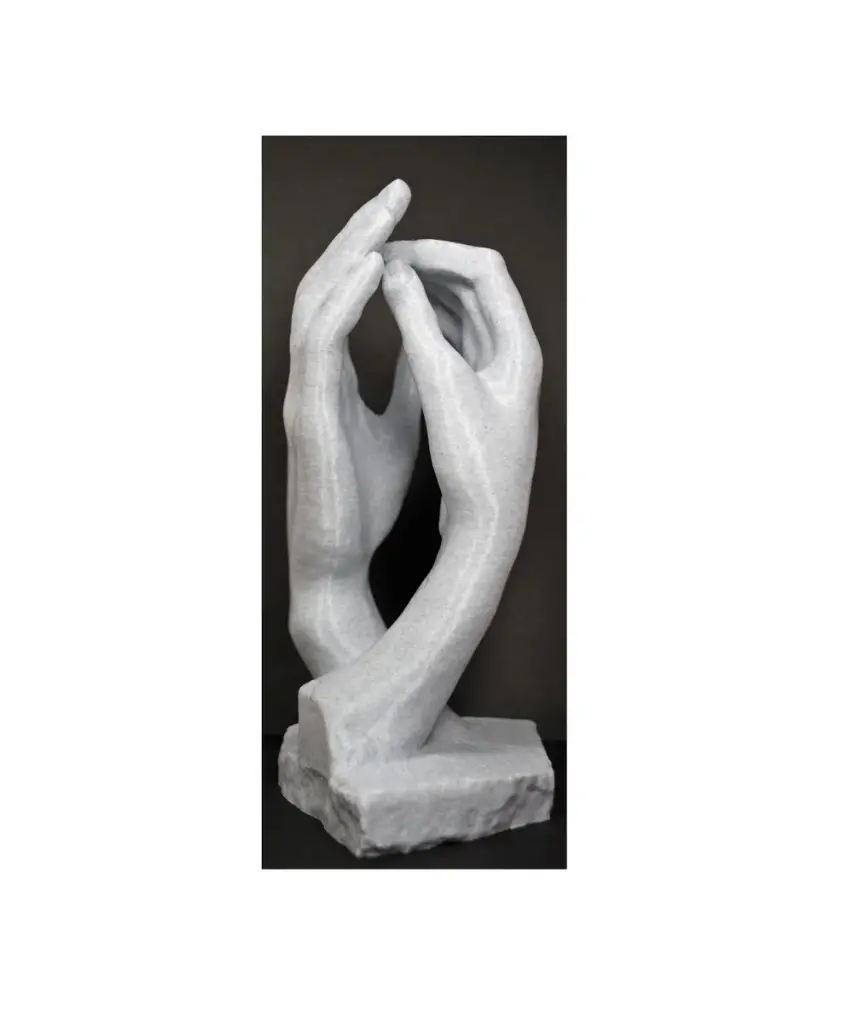 Hand of lovers sculpture