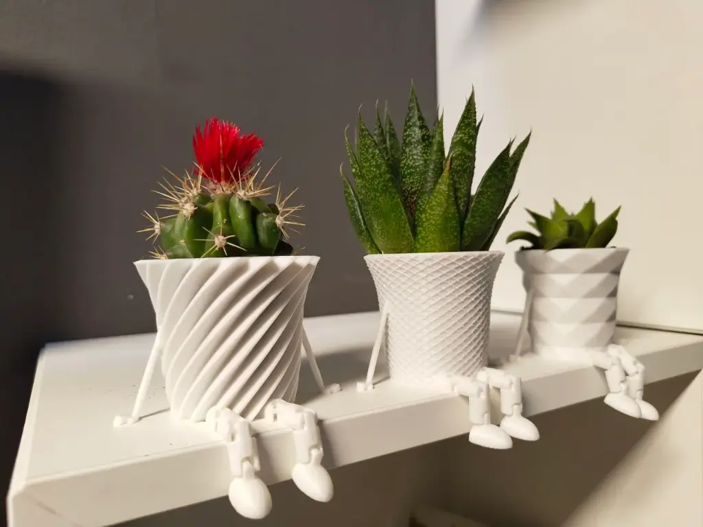 Mini cactus family flowerspot