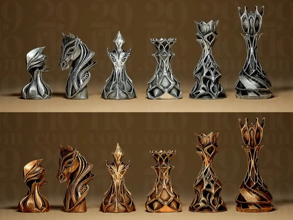 Stylized Chess Set