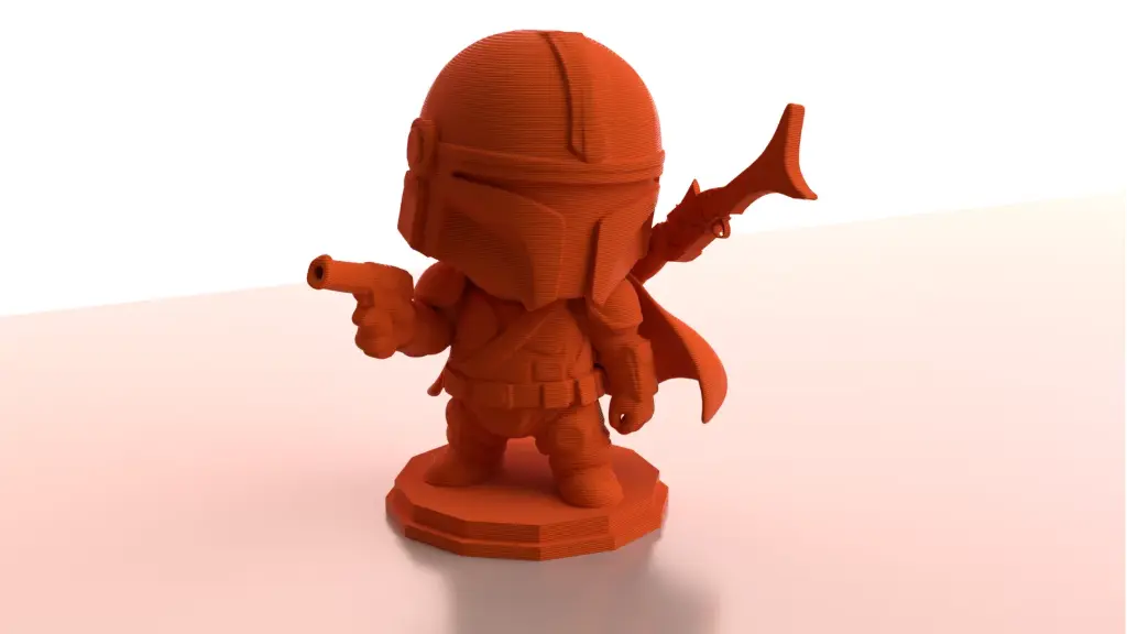 Cute Mandalorian Figurine 