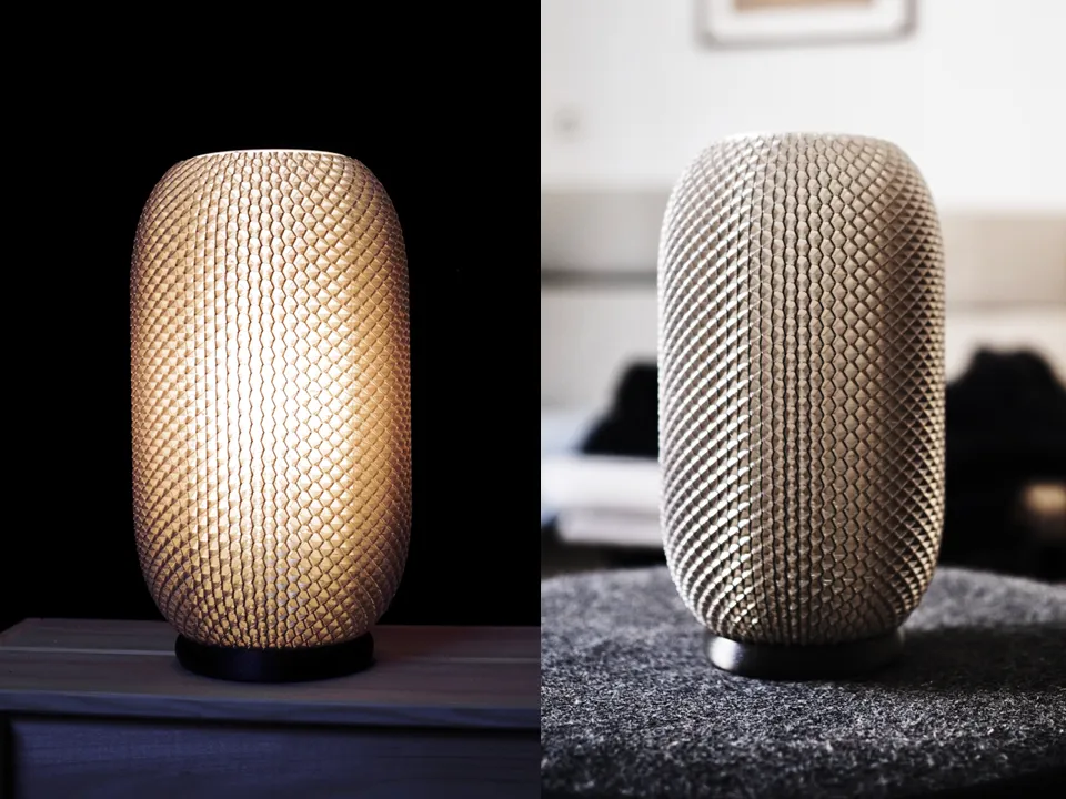 vase with rectangular pattern 