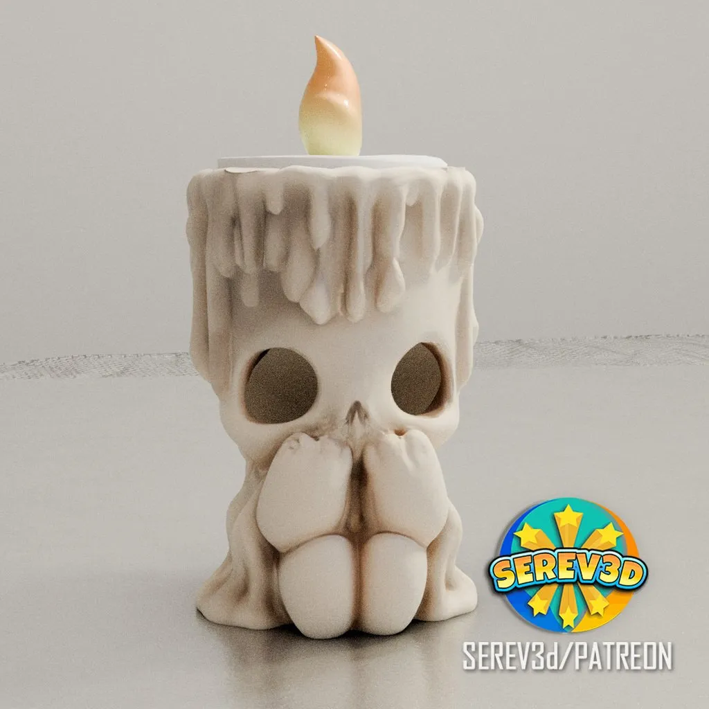 Halloween Cute Creepy Candle Holder - SEREV3d