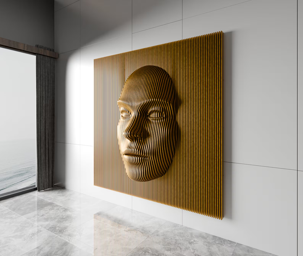 Parametric Wooden Female Face