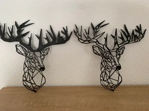[Deer Head low poly / Hirsch Kopf / reindeer head / Rentier Kopf] قطعة ديكور غزال