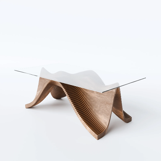 WaveForma Cut Ready Parametric Table Art