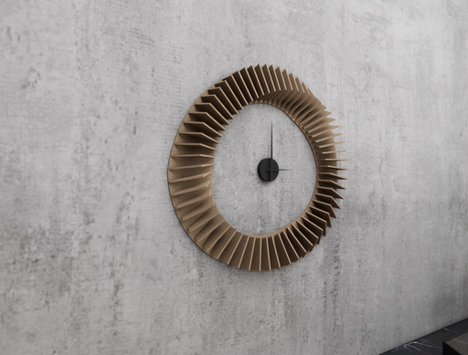 [Organic Formed Parametric Wooden Wall Clock ] ساعة جدارية بارومترية مودرن ٢