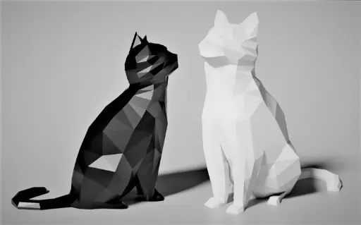 Low Poly Cat 2.0 (Decoration) (No Supports!