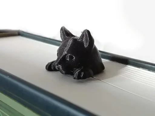 [Peeking Cat Bookmark (3D)] عمل فني ديكوري - قطة