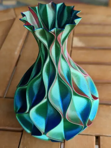 [Sinusoidal Ripple Vase Mode Flower Vase 7] مزهرية 