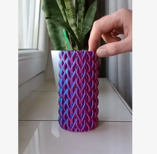 [Knitted Vase Coarse (vase mode)] مزهرية فنية