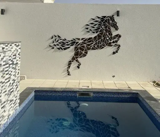 [Geometric Horse wall art ] ديكور جداري الحصان