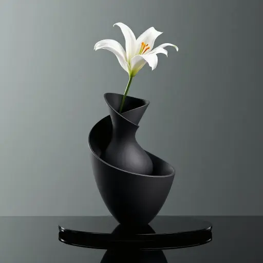 [Vase for Bold Decor] مزهرية داكنة