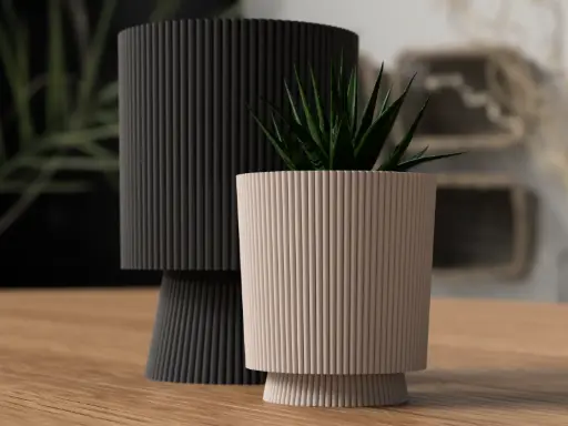 [Planter with drip container] مزهرية كلاسي مودرن