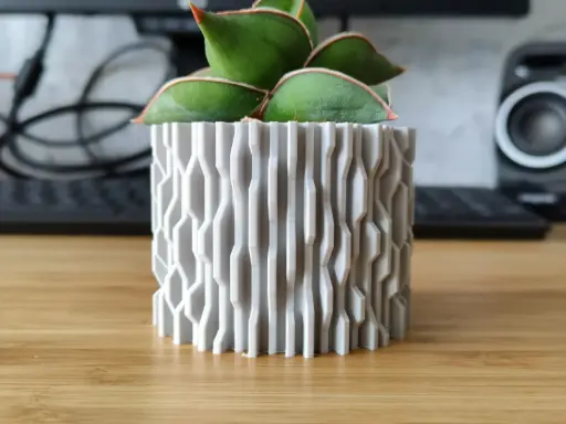 [Techno Error Virus - Pot and planter for plants and flowers - vase mode] Techno Error Virus - Pot and planter for plants and flowers - vase mode