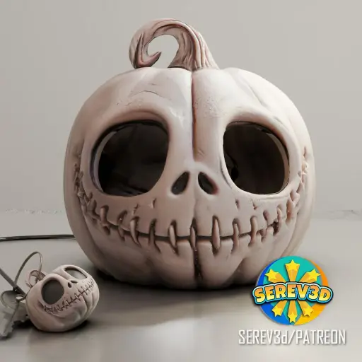 [Jack Skellington Pumpkin - SEREV3d] مجسم يقطين