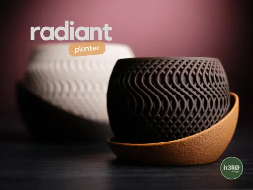 [radiant · planter] مزهرية موجية