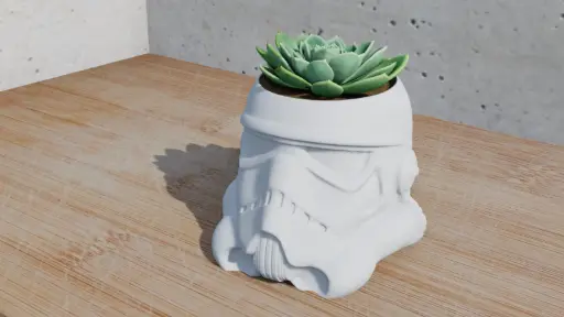 [StormTrooper Helmet Pot Plant] مزهرية حرب النجوم