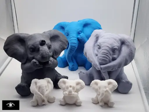 [3 Wise Elephants] مجسم الفيل 