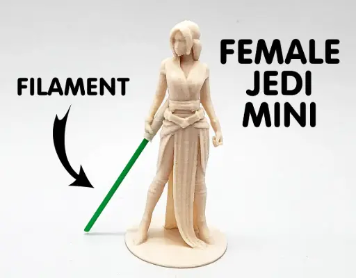 [Female Jedi Miniature w/Filament Lightsaber ] Female Jedi Miniature w/Filament Lightsaber 