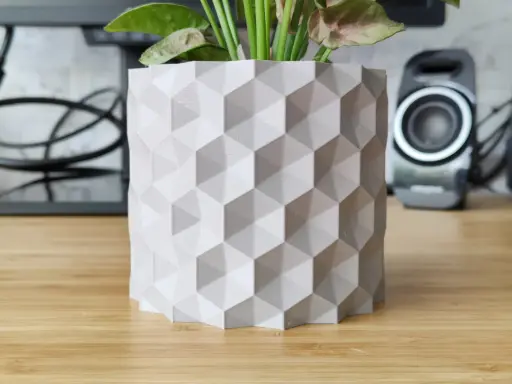[Inverted Hexagonal Plant pot and Planter - Vase mode] مزهرية مزخرفة ٢