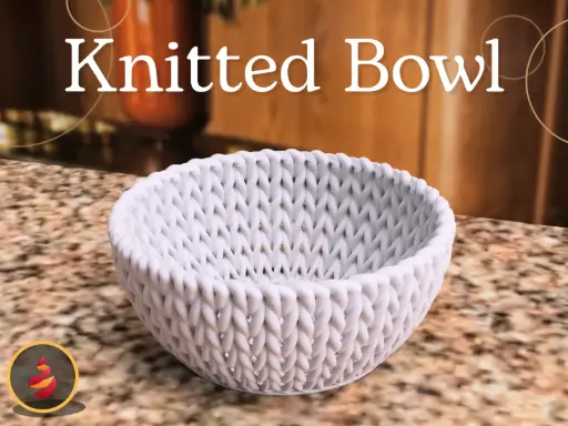 [Knitted Bowl] Moon Lamp