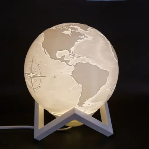 [Large Earth Globe Lamp] ابجورة مودرن 