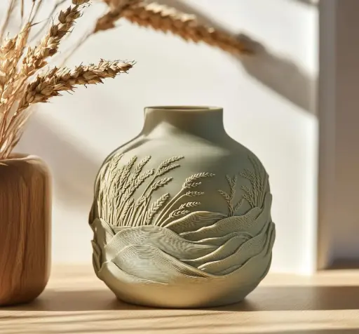 [Wheatfield Vase] مزهري منحوتة 