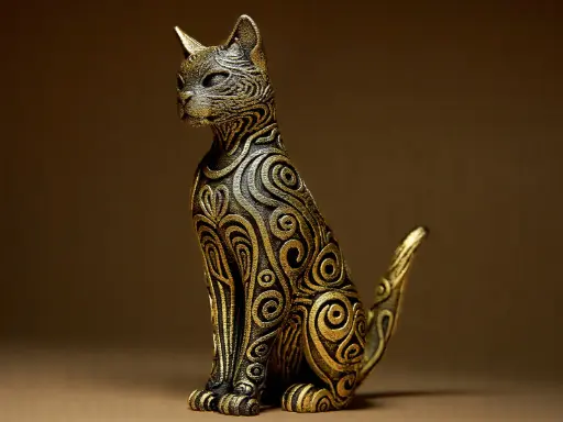[Designer CAT Sculpture] تحف - قطة فرعونية