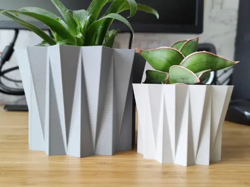 [Geometrical Crystal - Pot and planter for House Plants - Vase mode] مزهرية تصميم كريستالي