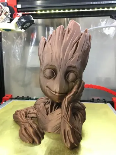 [Groot Planter (Less supports, cleaner print, drain hole)] شخصية خيالية - قروت 