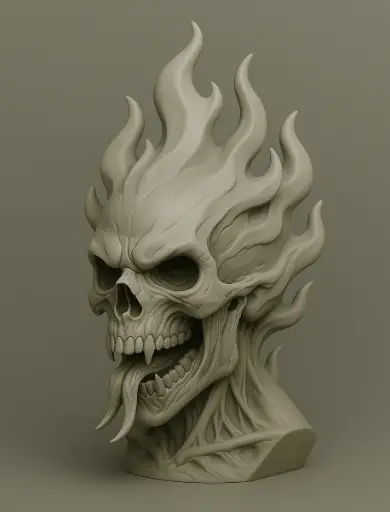 [GHOST SKULL ] جمجمة الشبح 3D