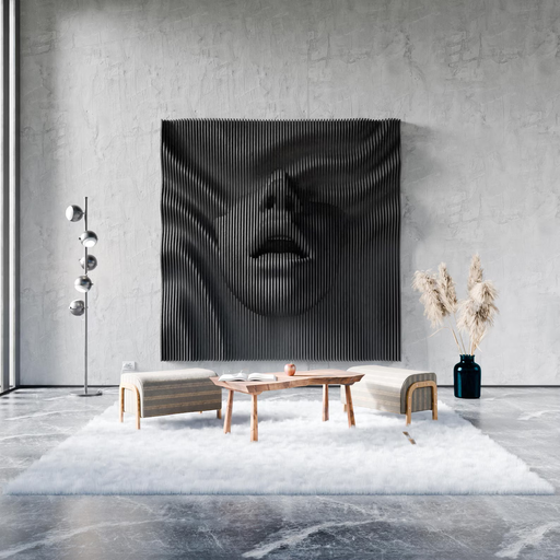 Parametric Wooden Female Face