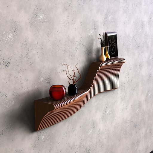 Parametric Wooden Floating Shelf